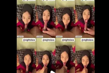 Dera Anjela Cewek Jilbab Binal Hobi Nyepong poster